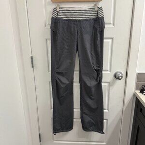 Lululemon Run Ultra Pants Coal Ivory Stripe Size 4